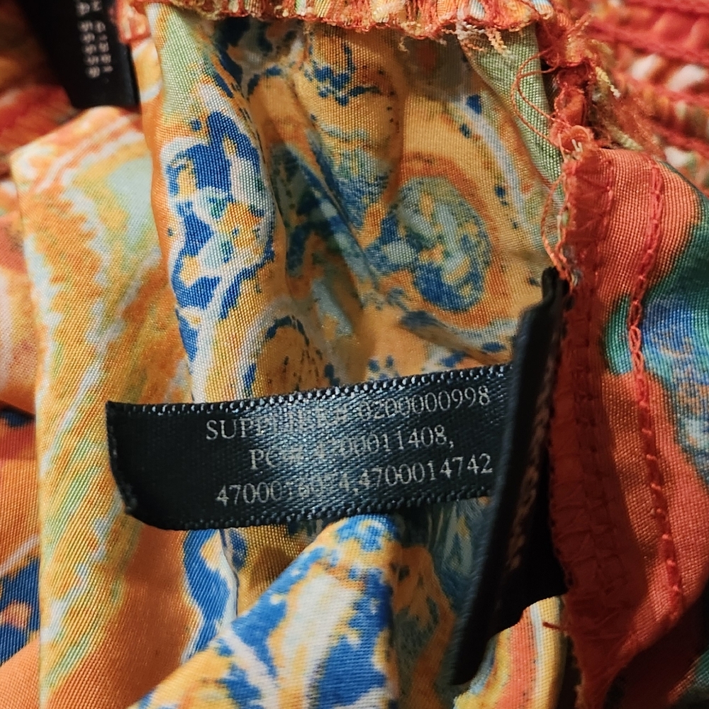 Ralph Lauren Colorful Paisley Wide-Leg Lounge Pants Size L - Picture 6 of 12